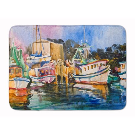Carolines Treasures Shrimp Boat Warehouse Machine Washable Memory Foam Mat JMK1079RUG